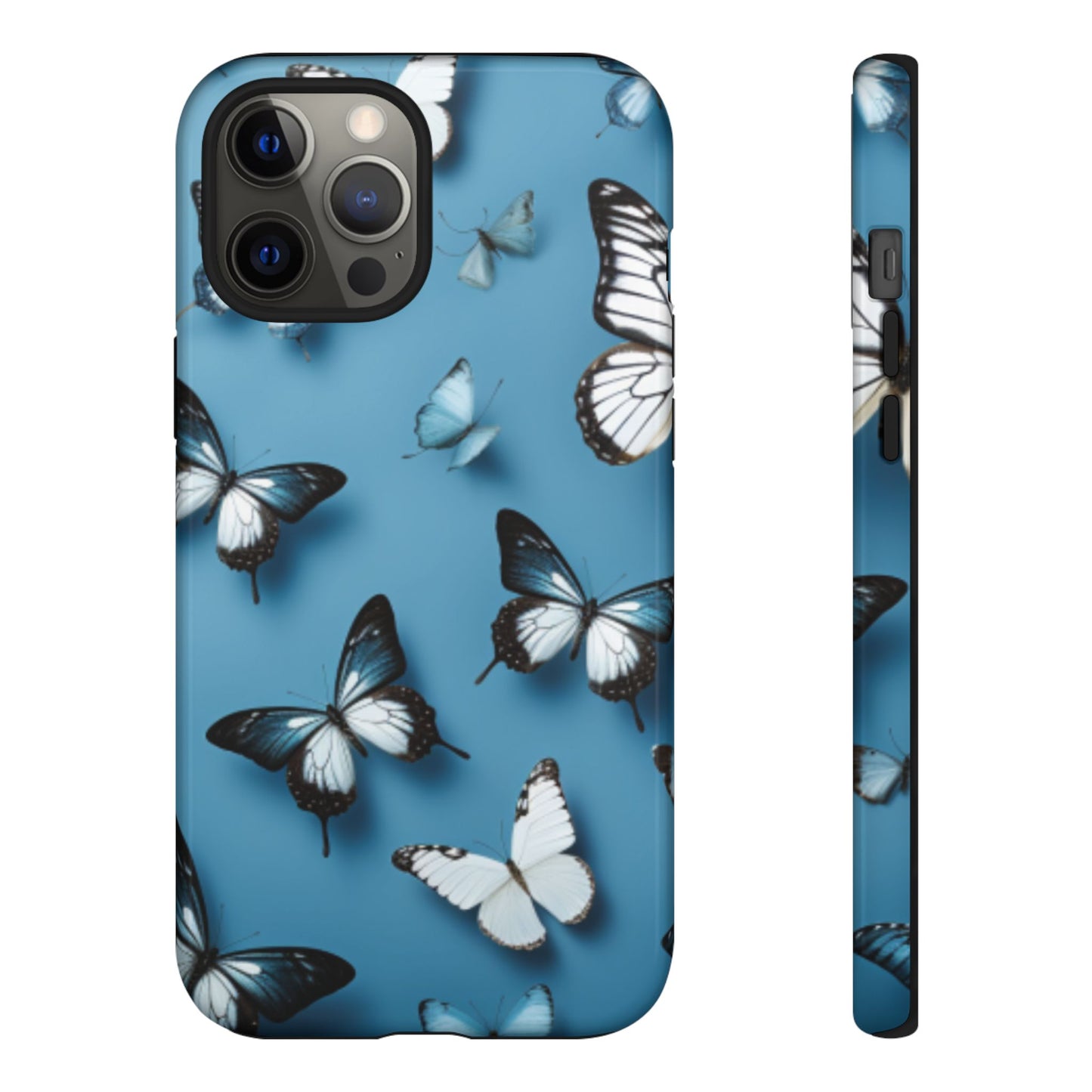 Butterflies on Blue Cell Phone Tough Cases