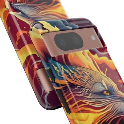 Blazing Beast Cell Phone Tough Case for I Phone, Samsung and Google Pixel