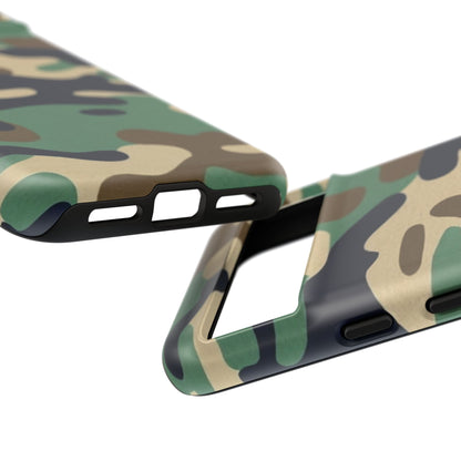 Camouflage Tough Phone Case for I phone, Samsung Galaxy and Google Pixel