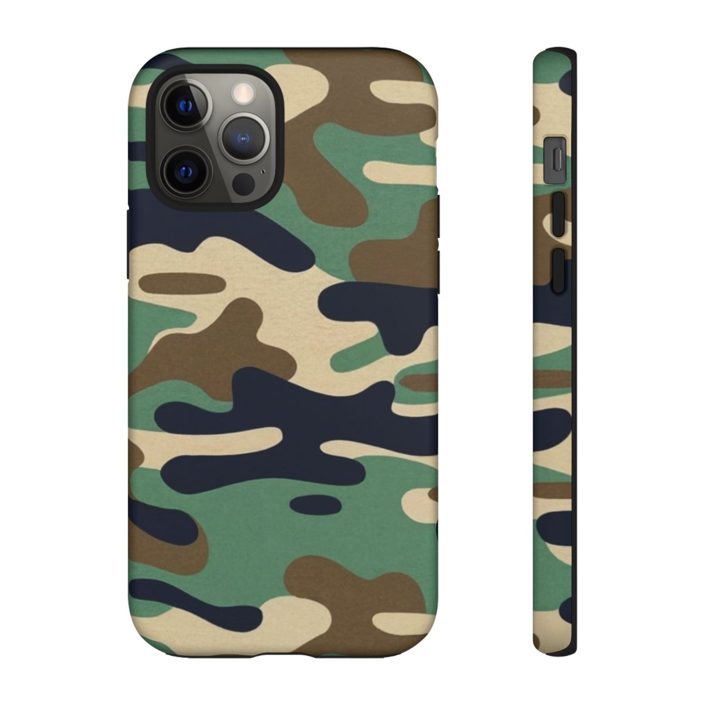 Camouflage Tough Phone Case for I phone, Samsung Galaxy and Google Pixel