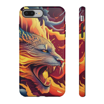 Blazing Beast Cell Phone Tough Case for I Phone, Samsung and Google Pixel