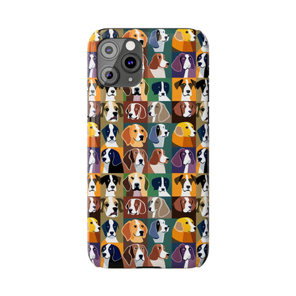 Dog Lovers Print Slim I Phone Case