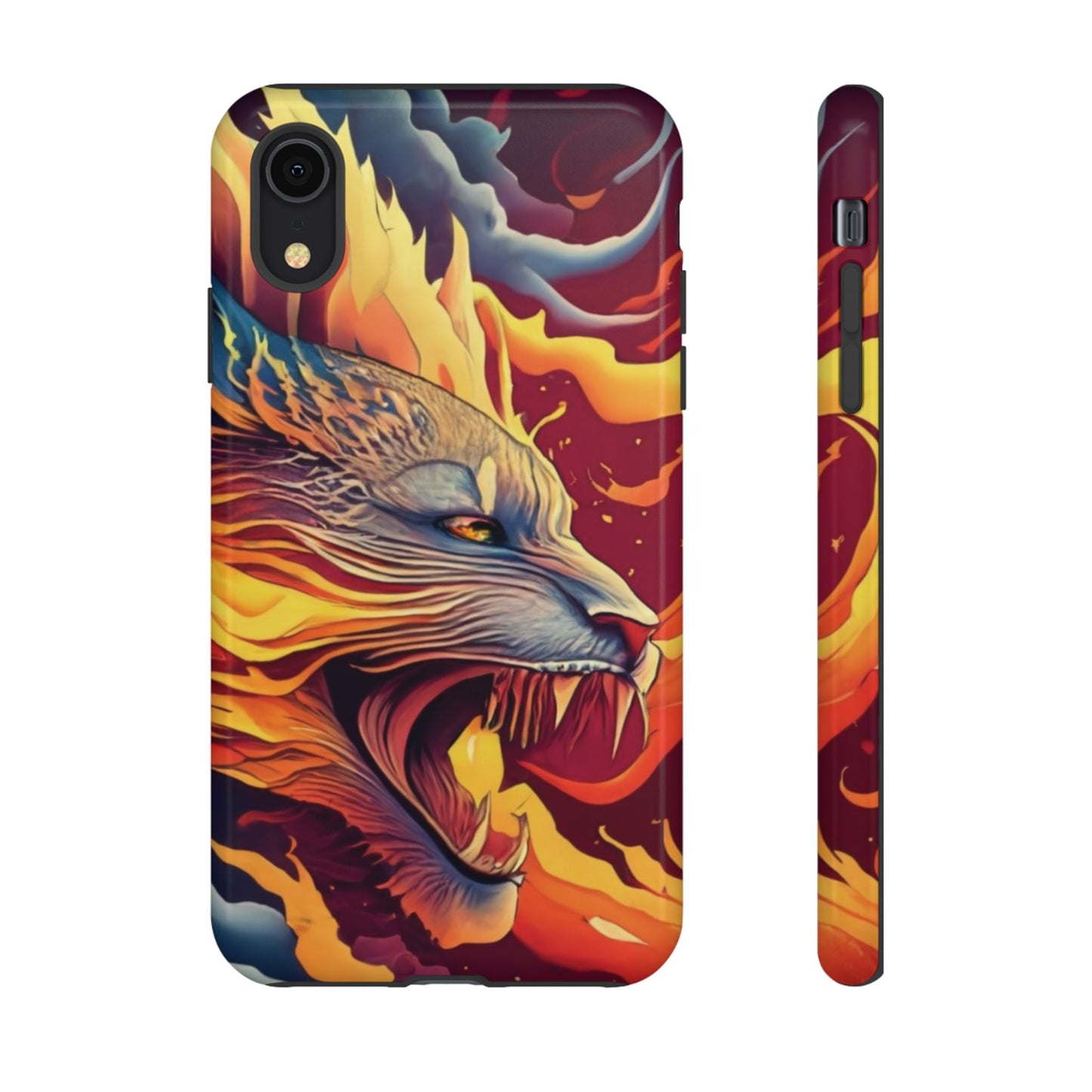 Blazing Beast Cell Phone Tough Case for I Phone, Samsung and Google Pixel