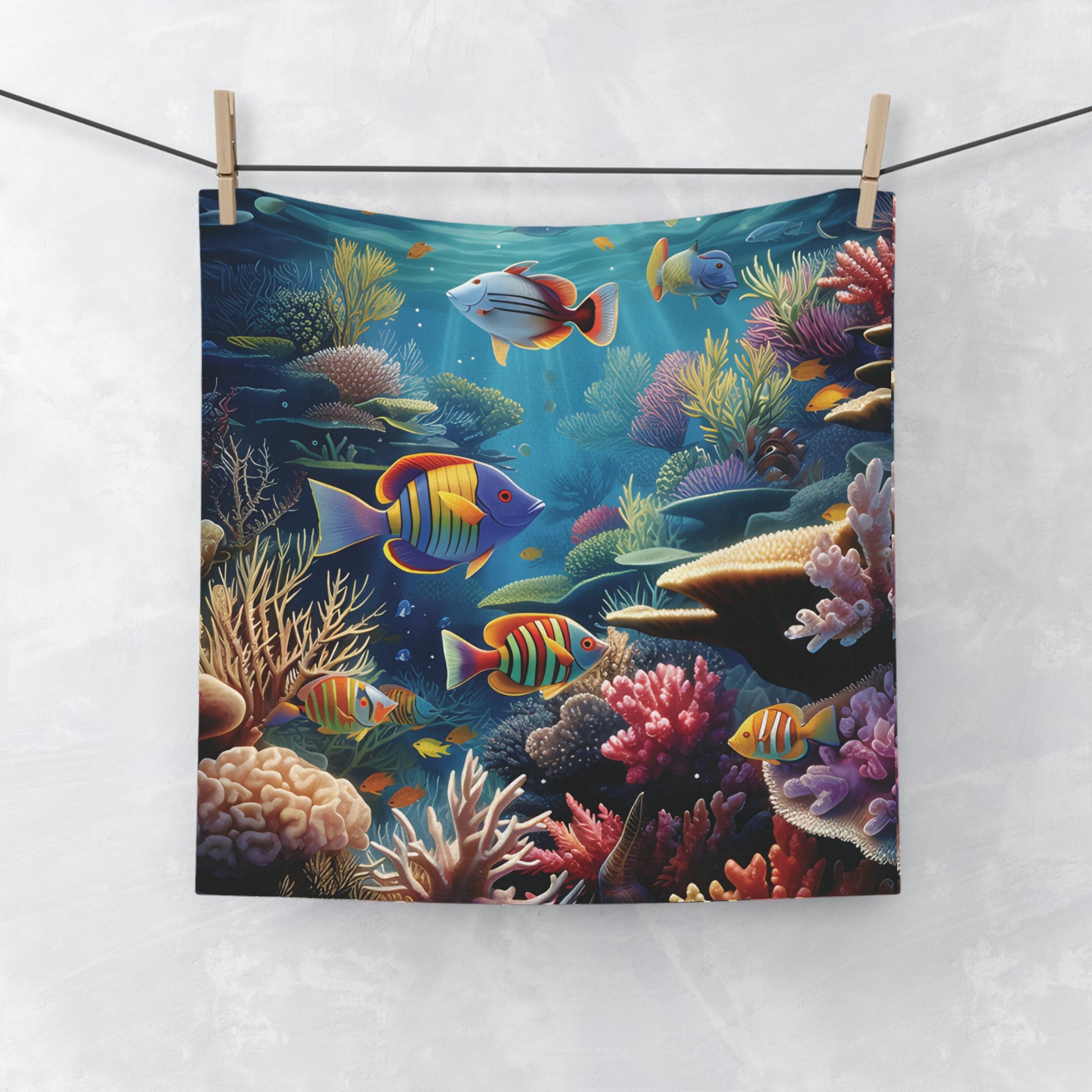 ocean theme wash cloth