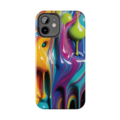 Dripping Paint Tough Phone Case For I Phone