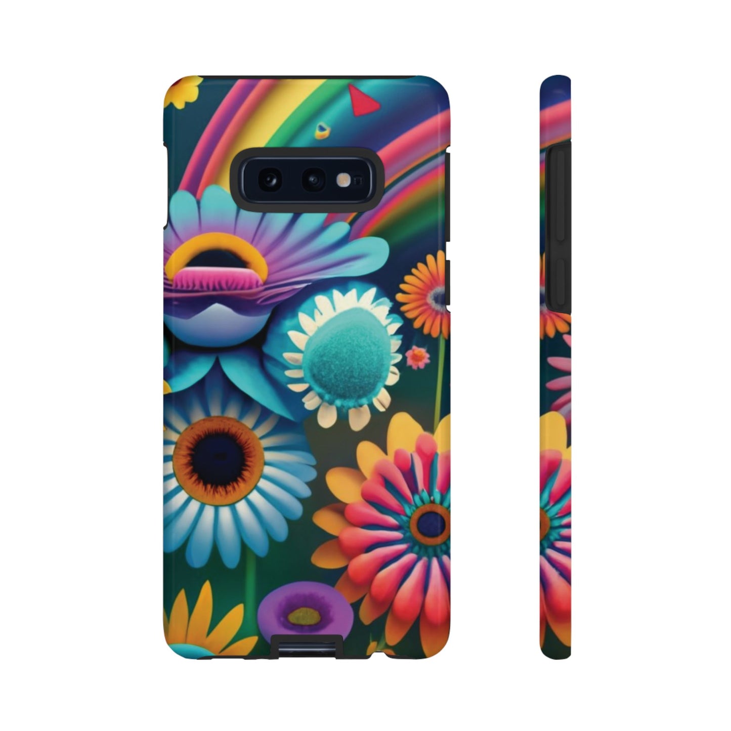 Rainbow Floral Tough Cell Phone Case - Ruppy's Creations