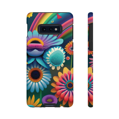 Rainbow Floral Tough Cell Phone Case - Ruppy's Creations