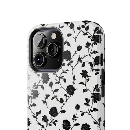 Black Rose Tough Phone Case For iphone & Samsung - Ruppy's Creations