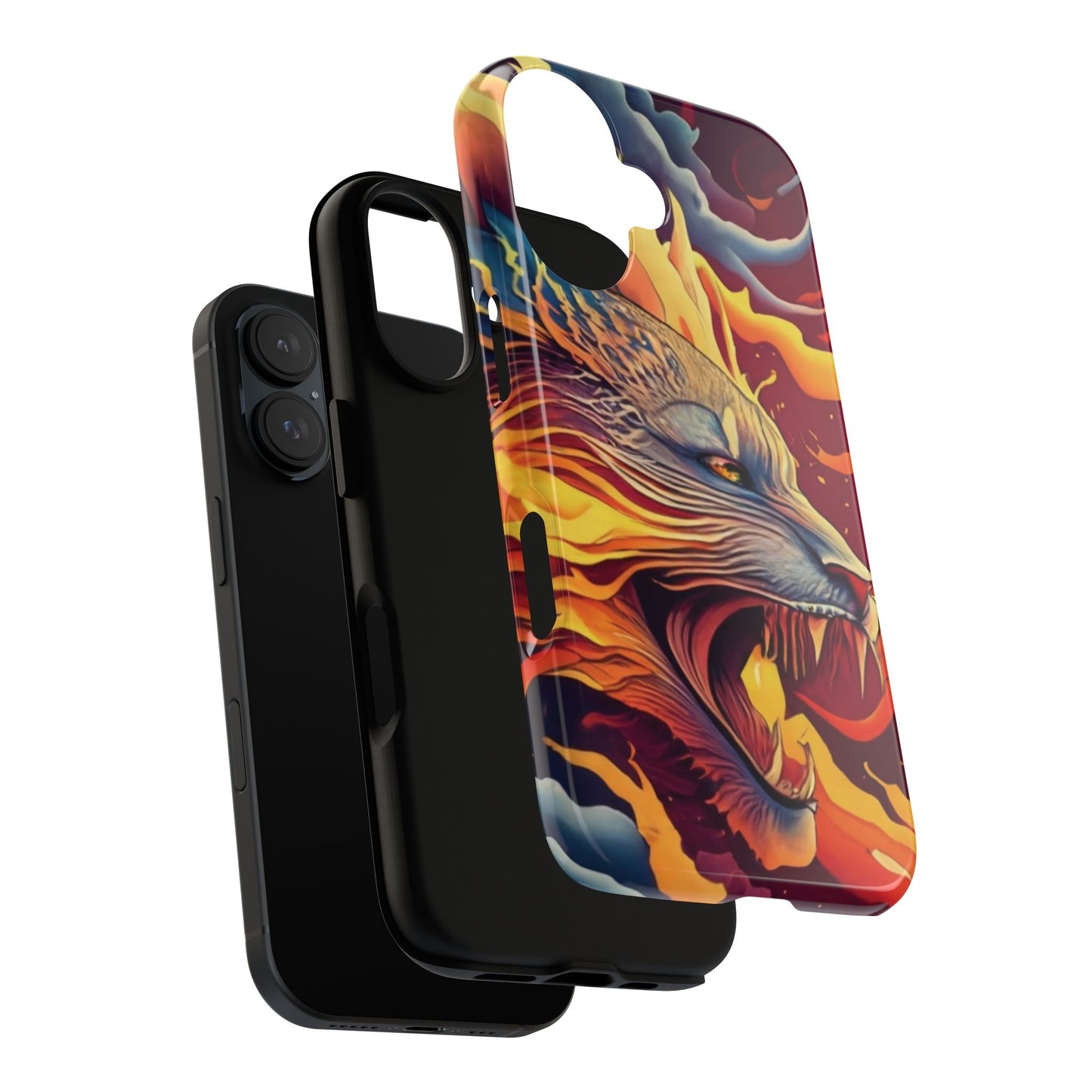 Blazing Beast Cell Phone Tough Case for I Phone, Samsung and Google Pixel