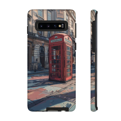 Old Phone Booth in London Tough Cell Phone Case - Ruppy's Creations