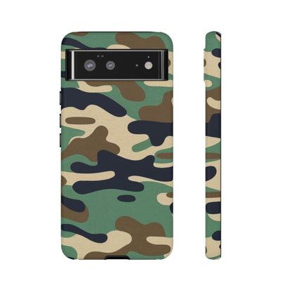 Camouflage Tough Phone Case for I phone, Samsung Galaxy and Google Pixel