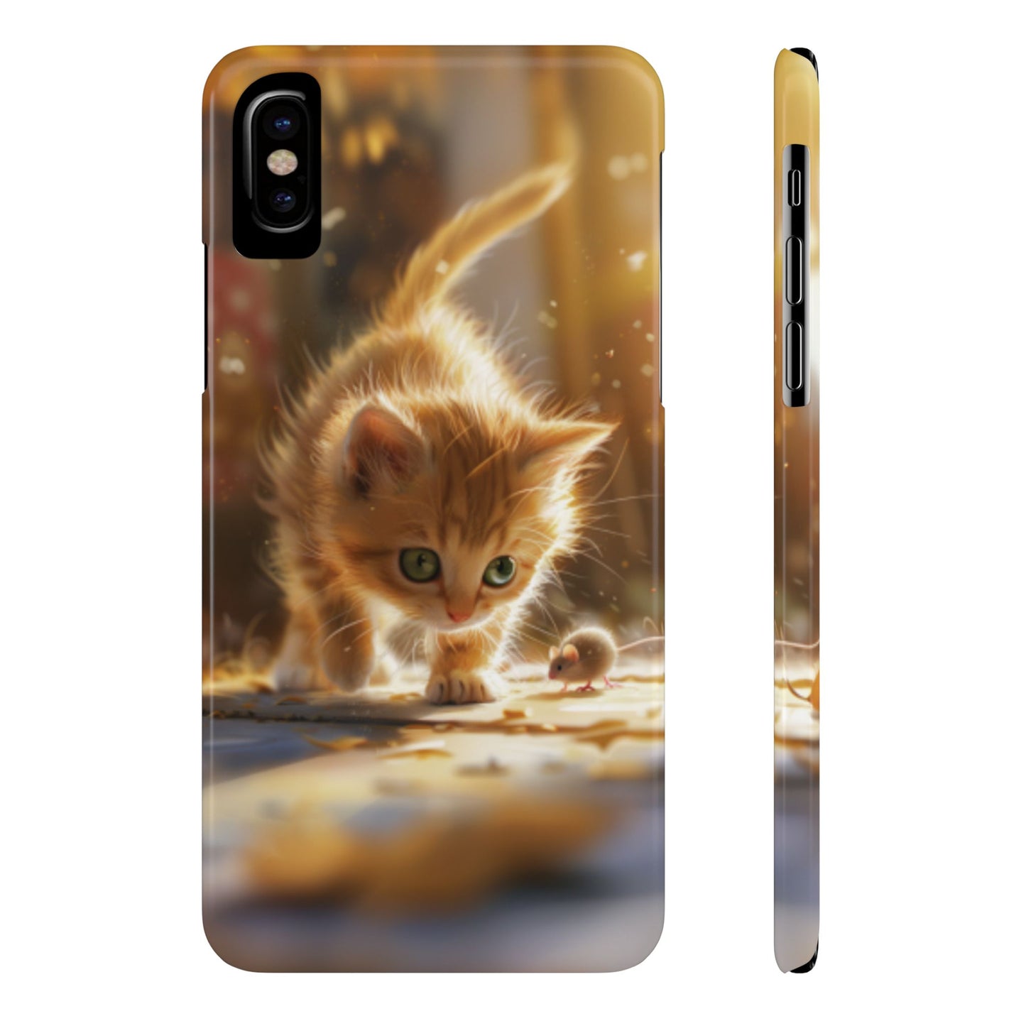 Cat & Mouse Slim iPhone Case - Ruppy's Creations