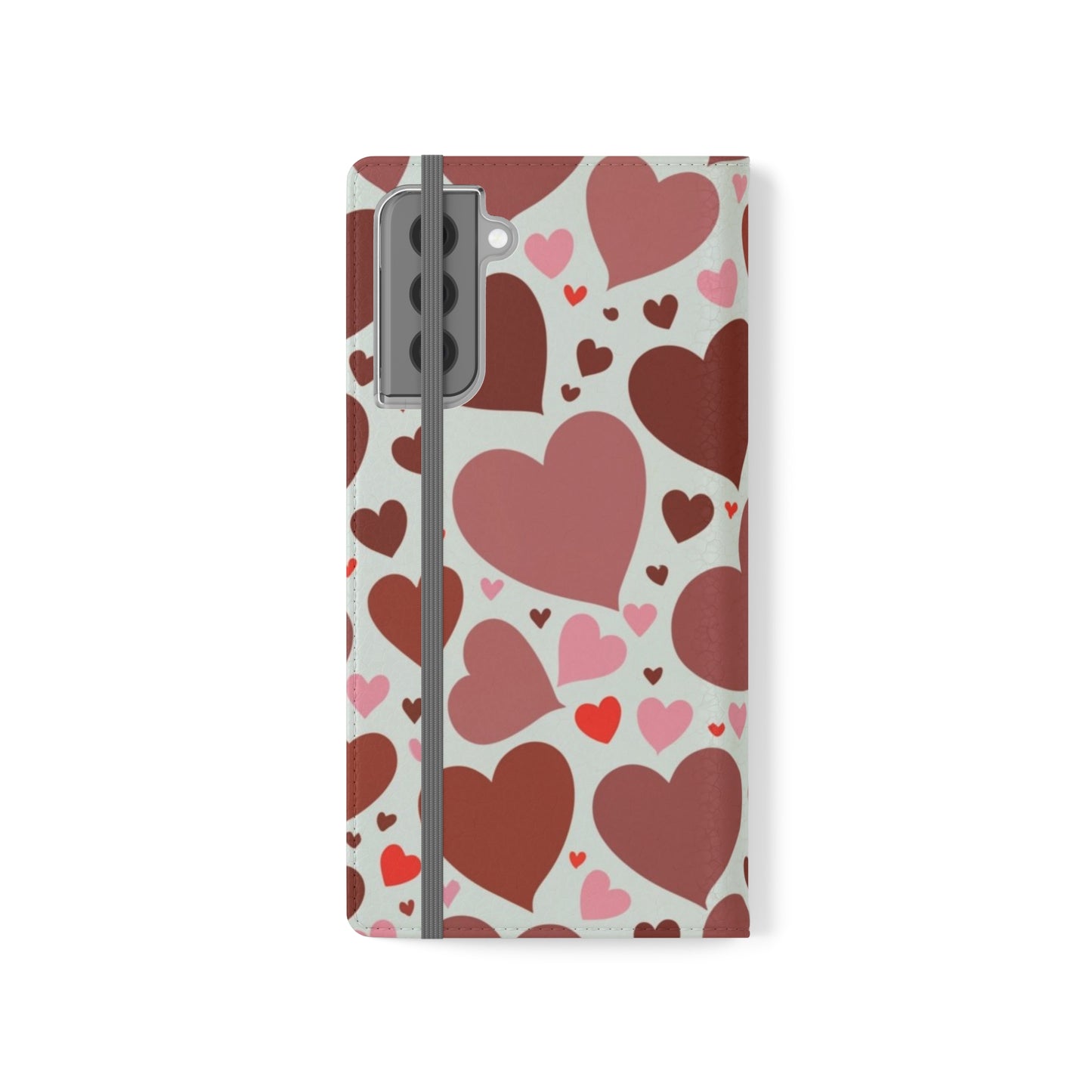 Hearts Folio Phone Case