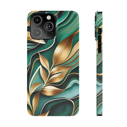 Mystic Leaf Slim Phone Case For I phone