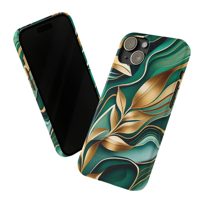 Mystic Leaf Slim Phone Case For I phone