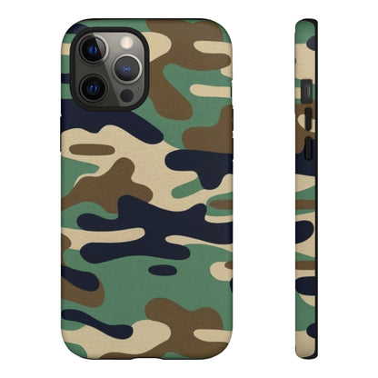 Camouflage Tough Phone Case for I phone, Samsung Galaxy and Google Pixel