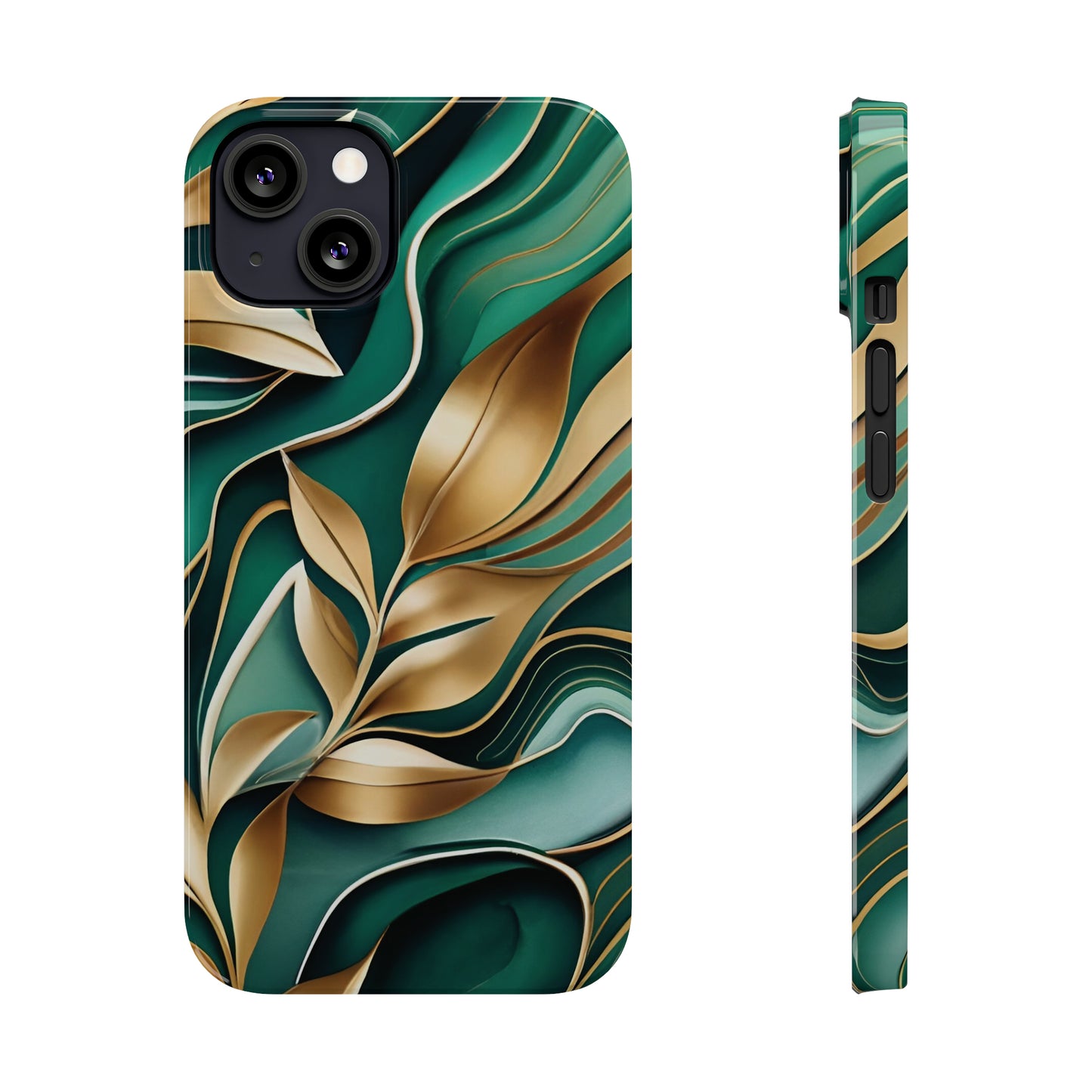 Mystic Leaf Slim Phone Case For I phone