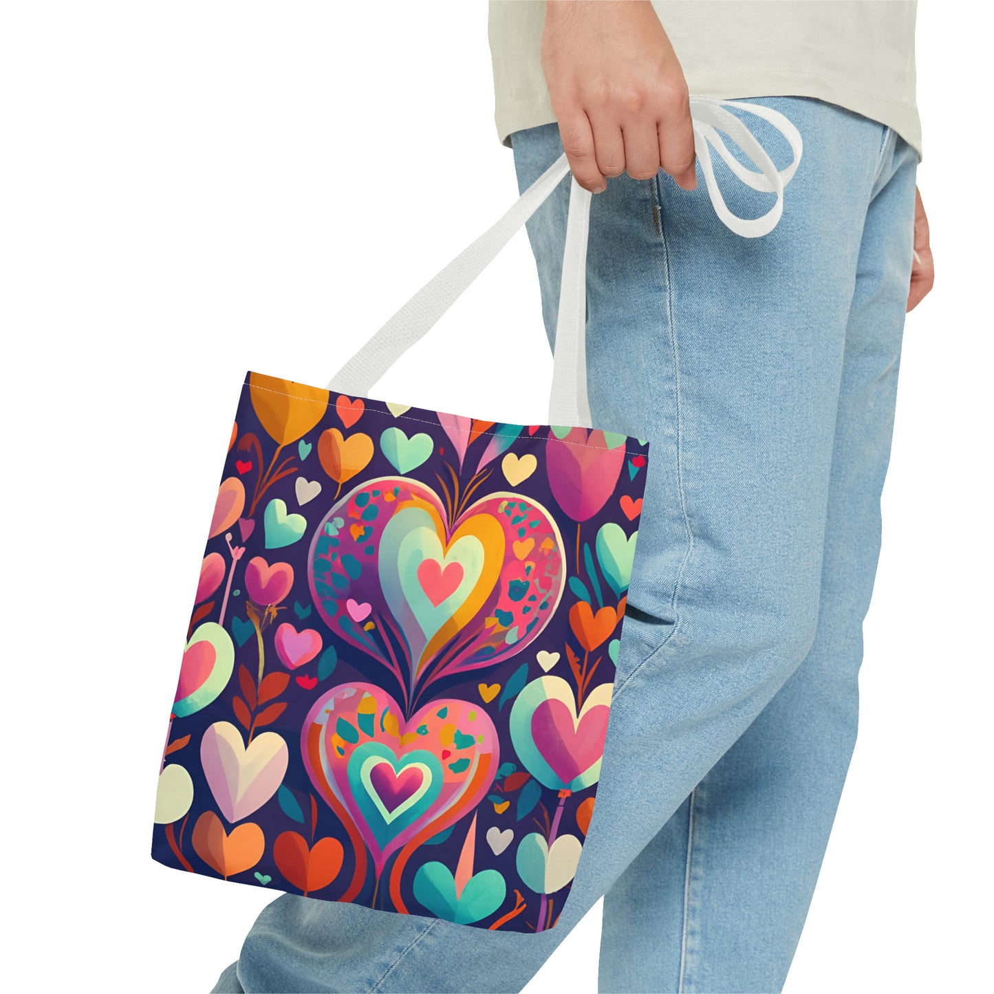 Playful Heart Tote Bag