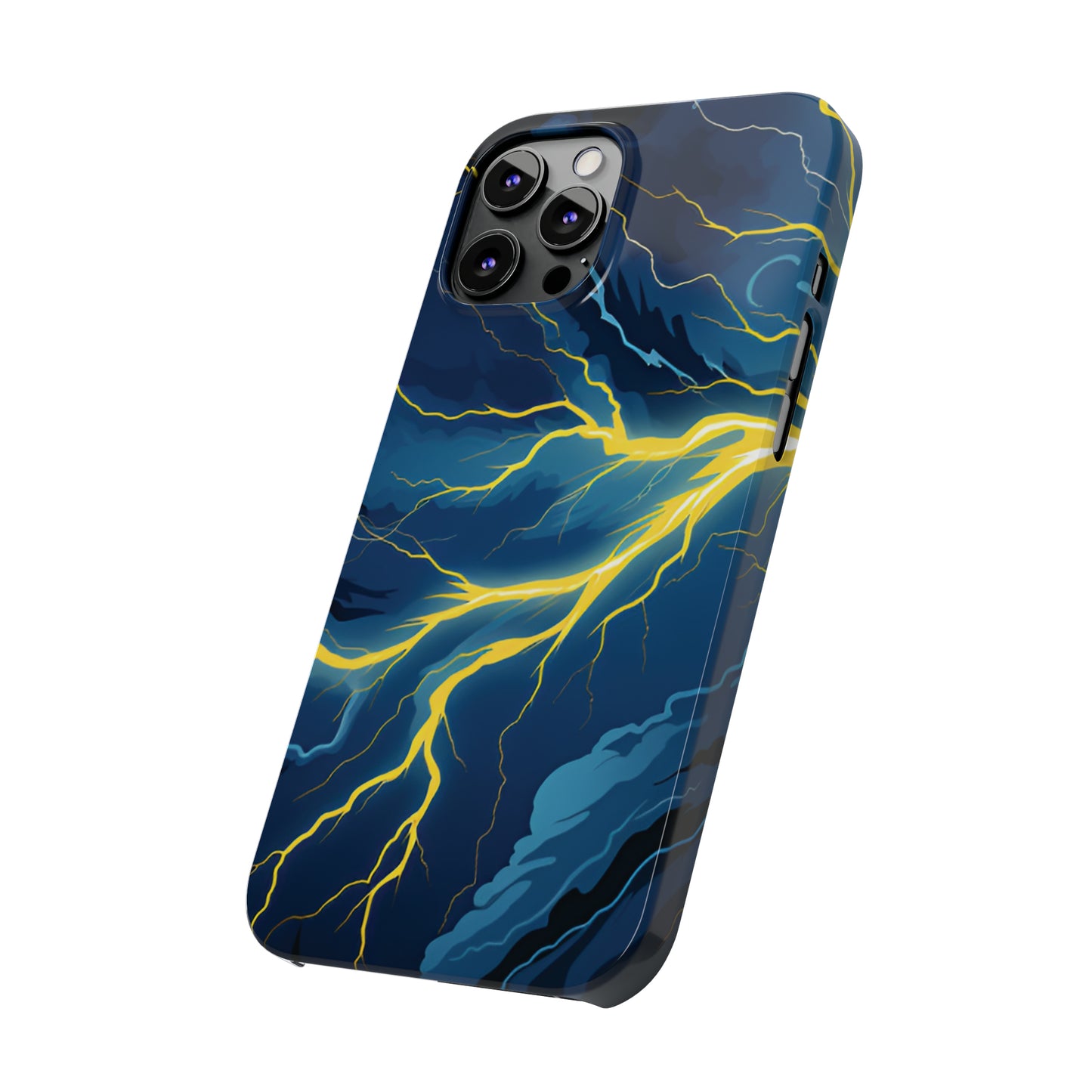 Lightning Strikes Slim Phone Cases