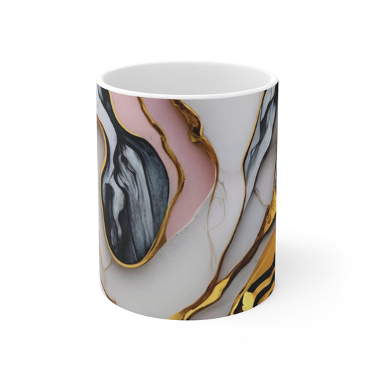 Golden Marble Ceramic Mug 11oz