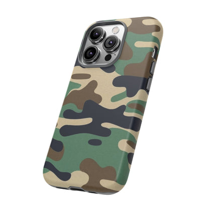 Camouflage Tough Phone Case for I phone, Samsung Galaxy and Google Pixel