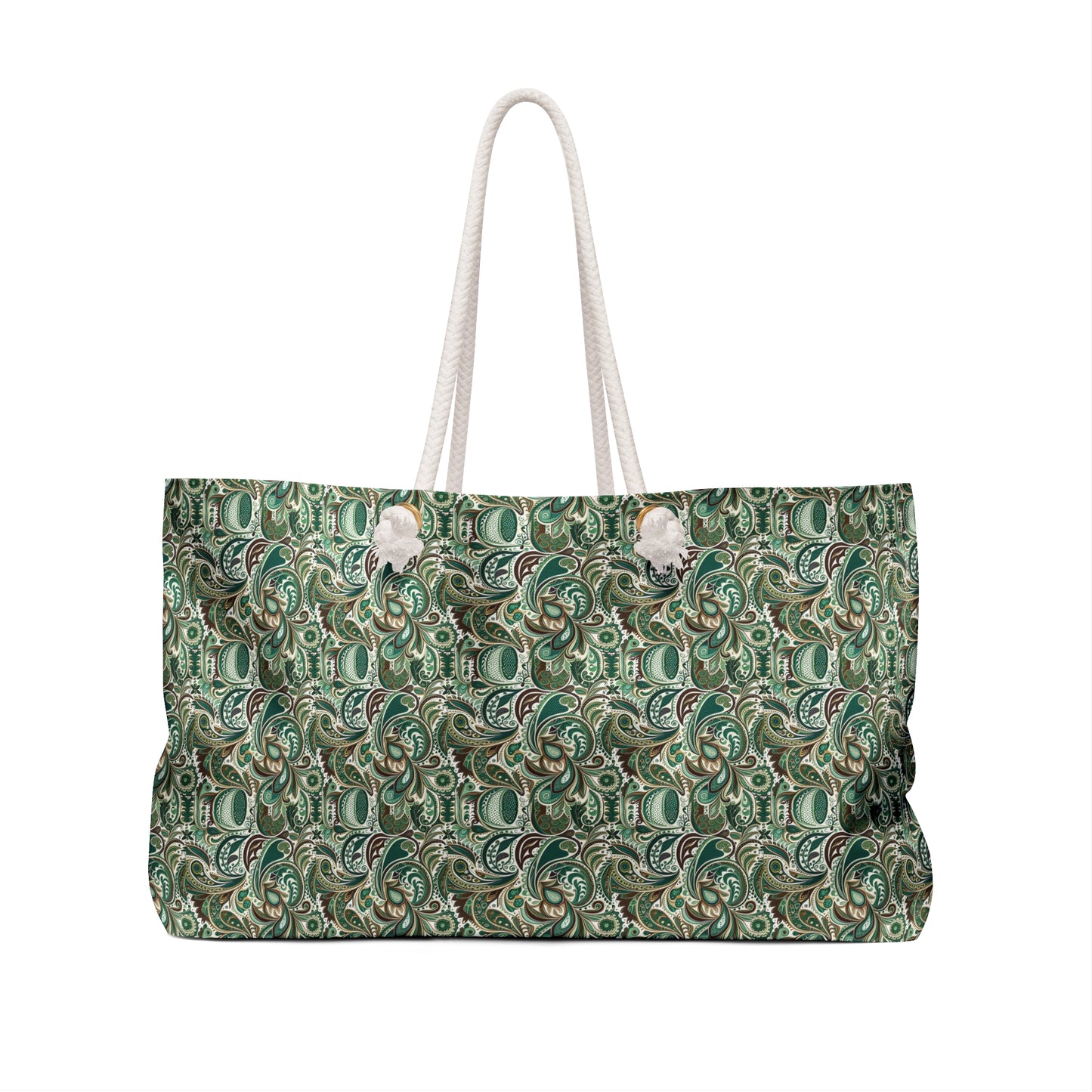 Green Paisley Weekender Bag - Ruppy's Creations