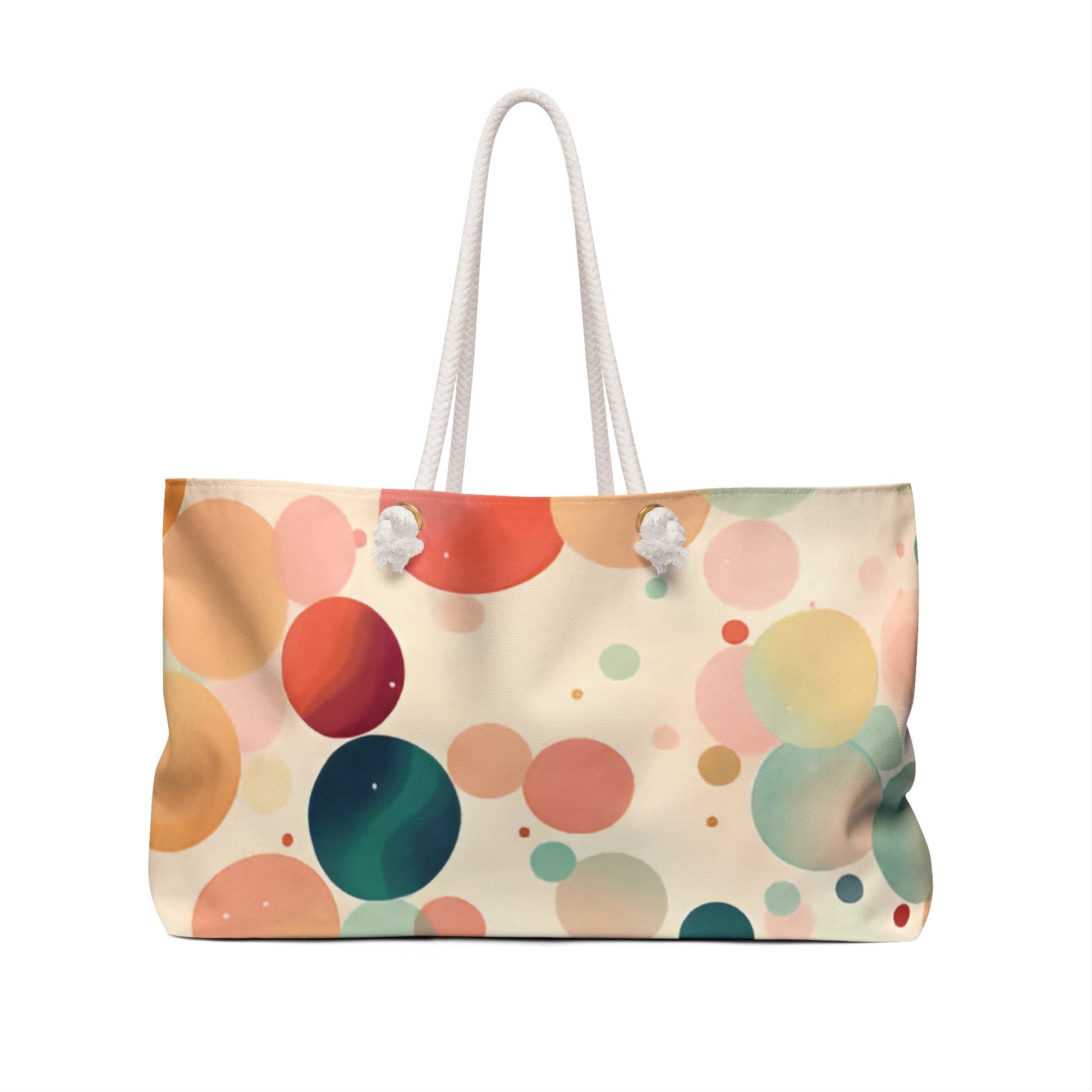 Circles in Pastel Weekender Bag - Ruppy's Creations