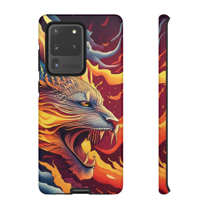 Blazing Beast Cell Phone Tough Case for I Phone, Samsung and Google Pixel