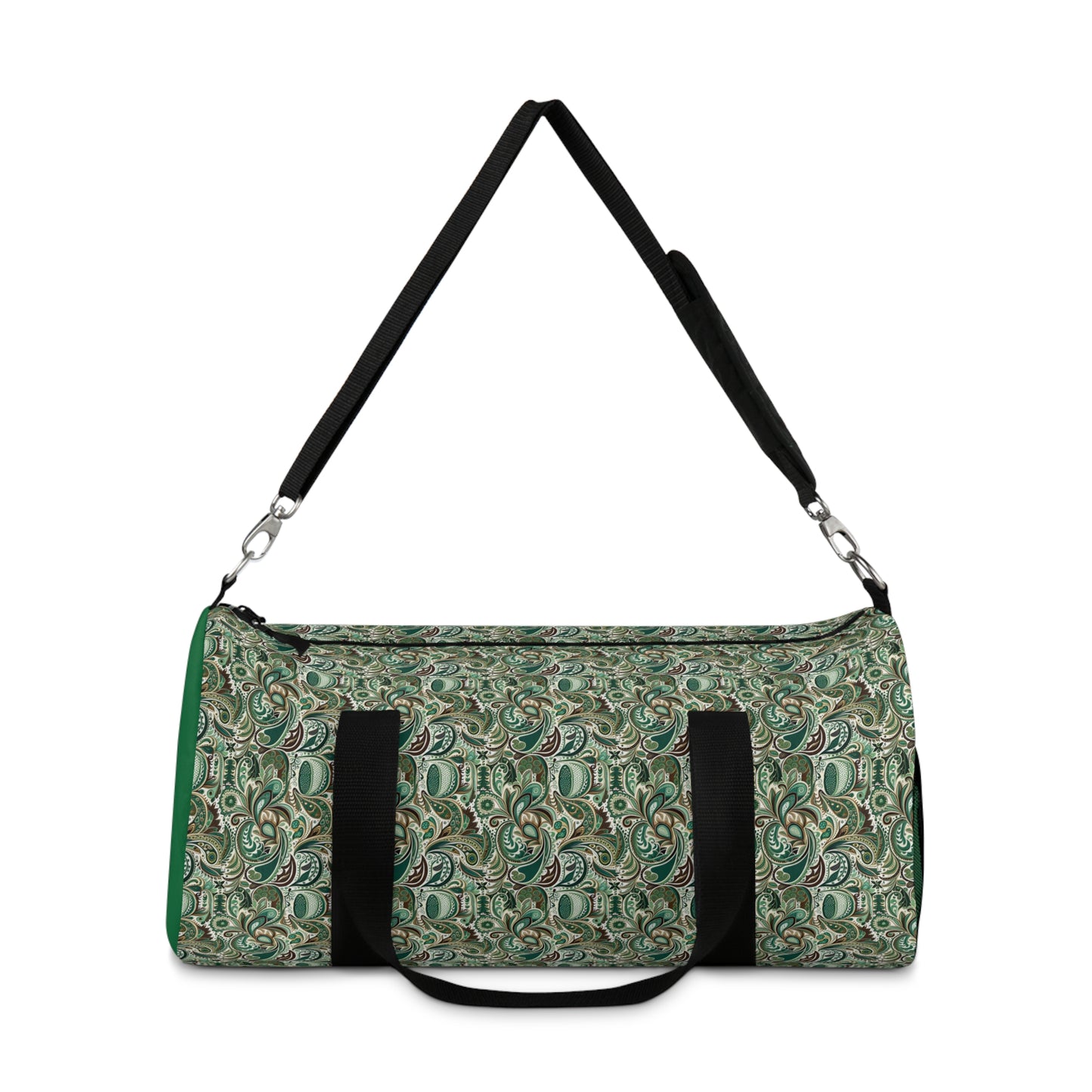 Green Paisley Duffel Bag