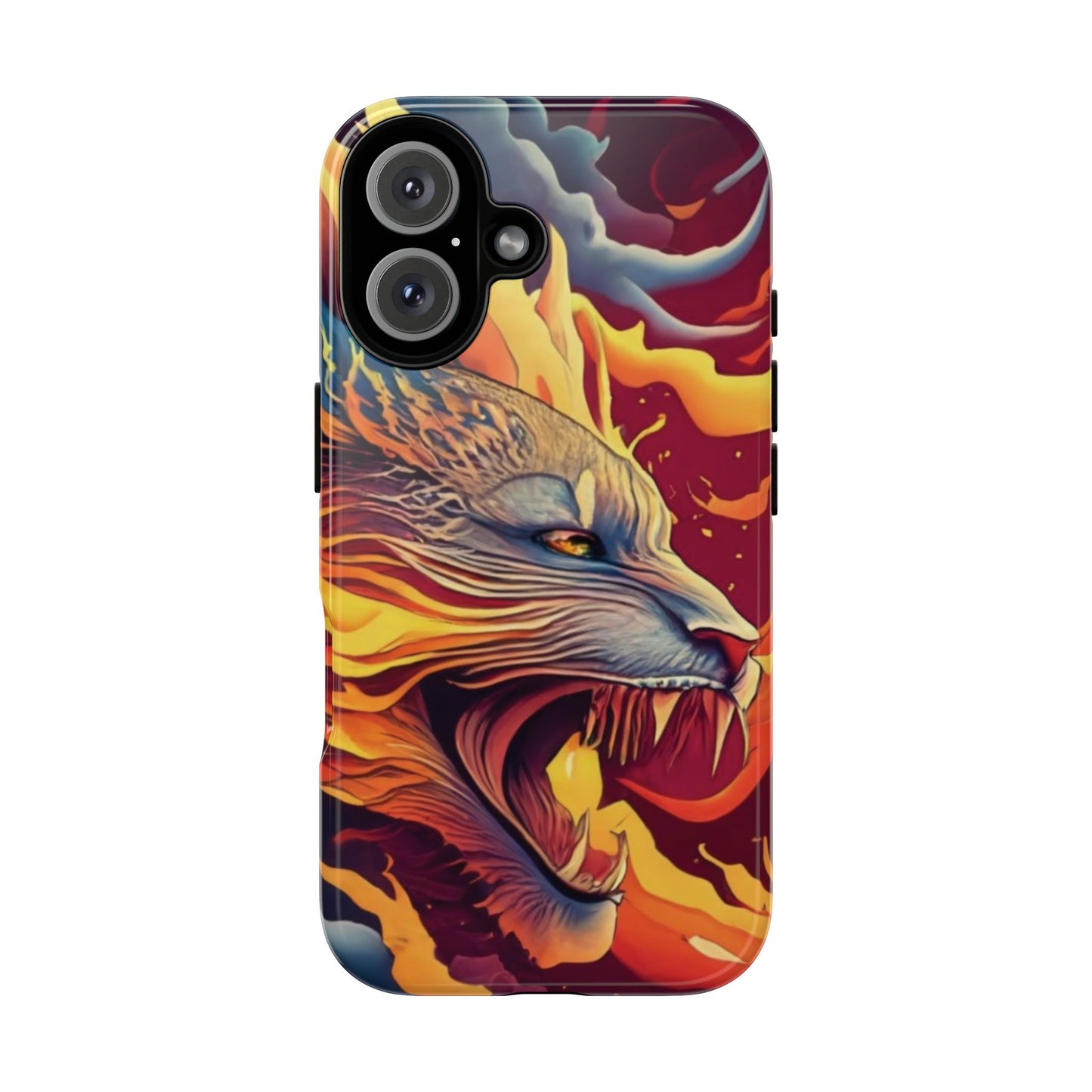 Blazing Beast Cell Phone Tough Case for I Phone, Samsung and Google Pixel