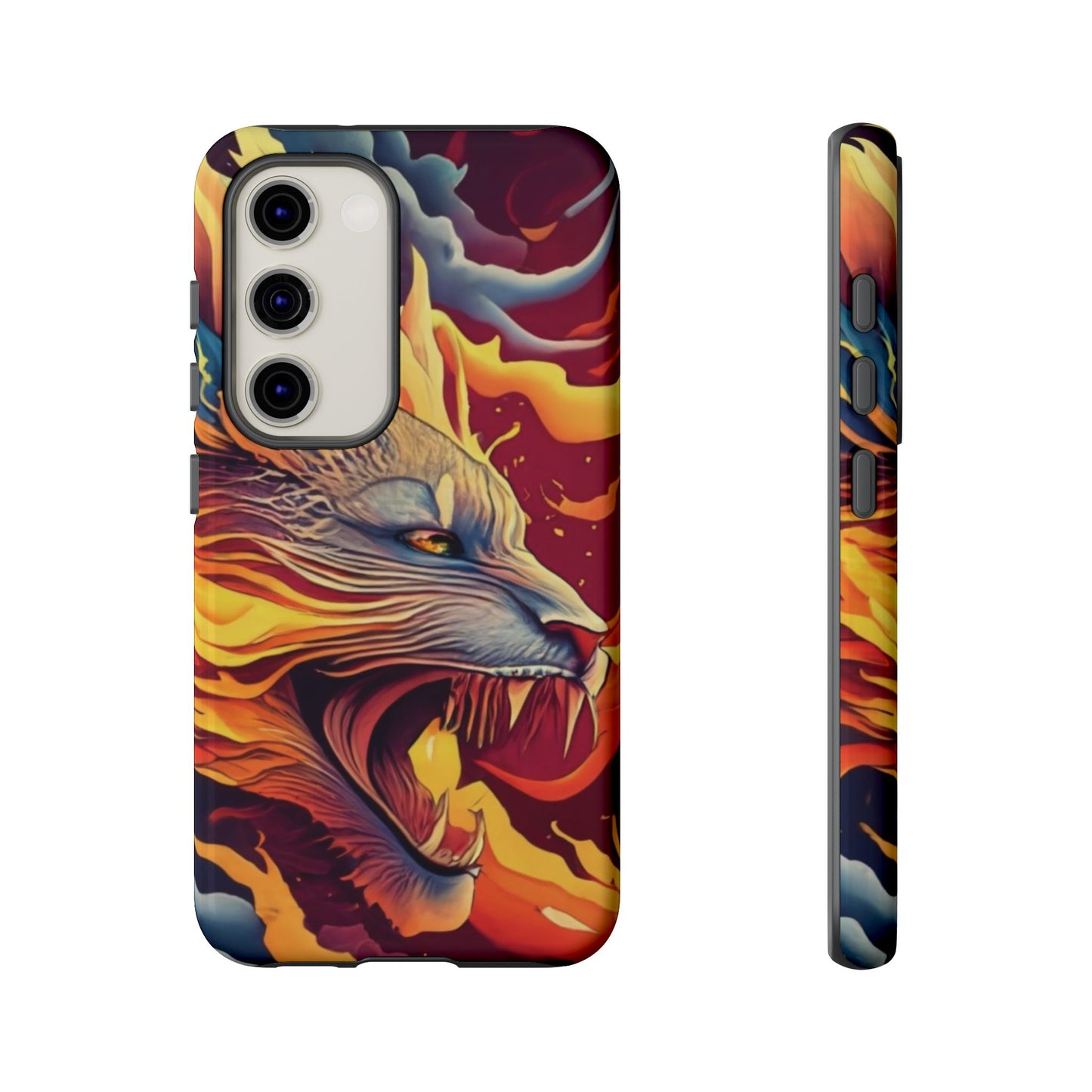 Blazing Beast Cell Phone Tough Case for I Phone, Samsung and Google Pixel