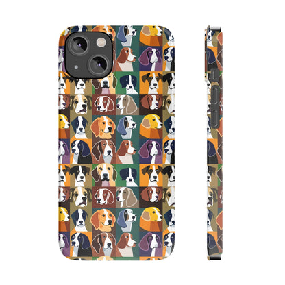 Dog Lovers Print Slim I Phone Case