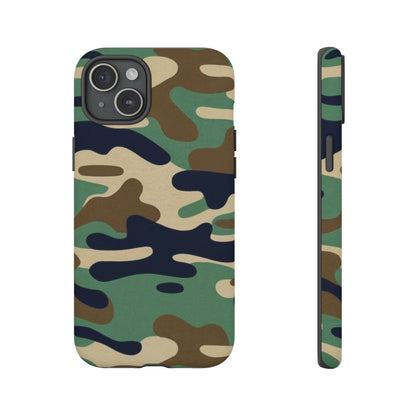 Camouflage Tough Phone Case for I phone, Samsung Galaxy and Google Pixel