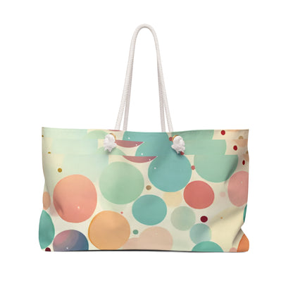 Circles in Pastel Weekender Bag - Ruppy's Creations