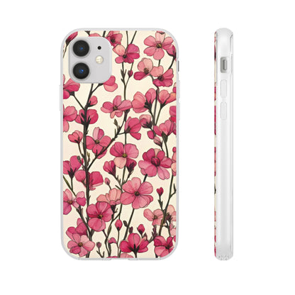 Pink Blossoms Flexi Case for Apple iphone & Samsung Galaxy - Ruppy's Creations