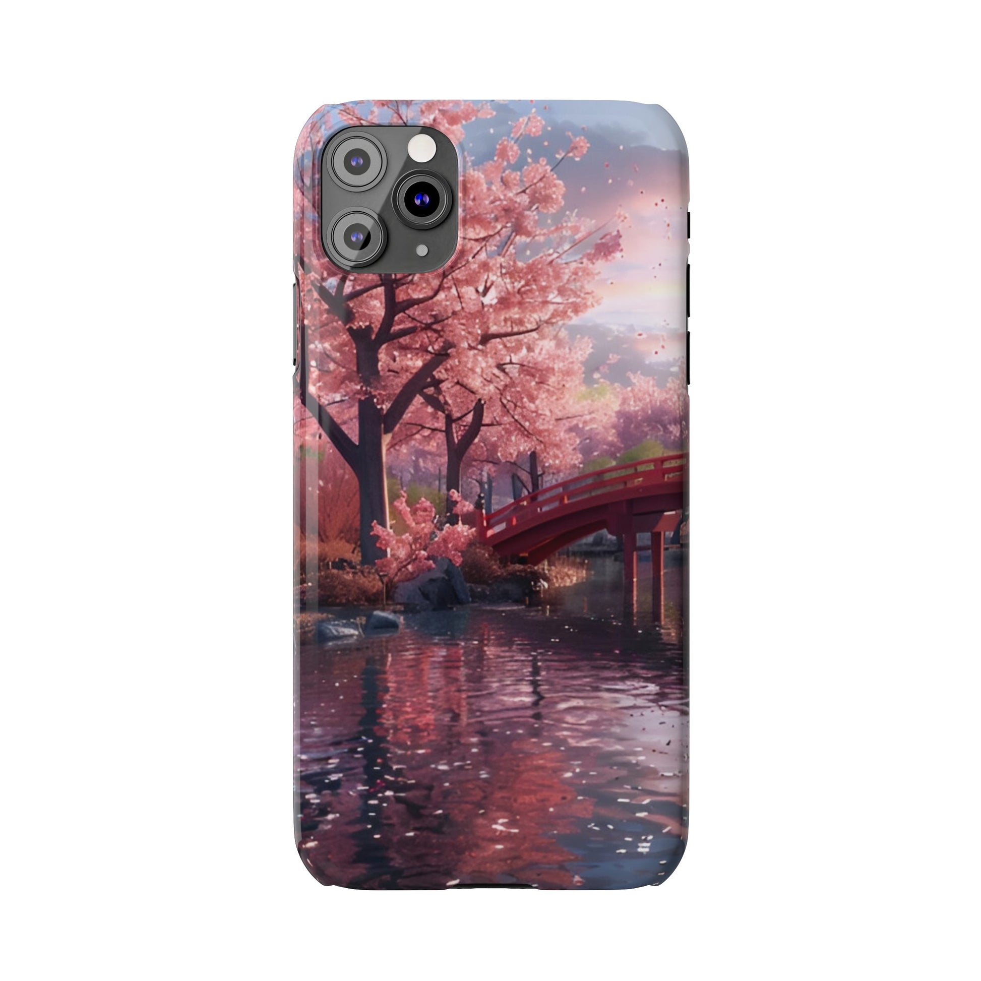 Cherry Blossom Garden Slim iPhone Case - Ruppy's Creations