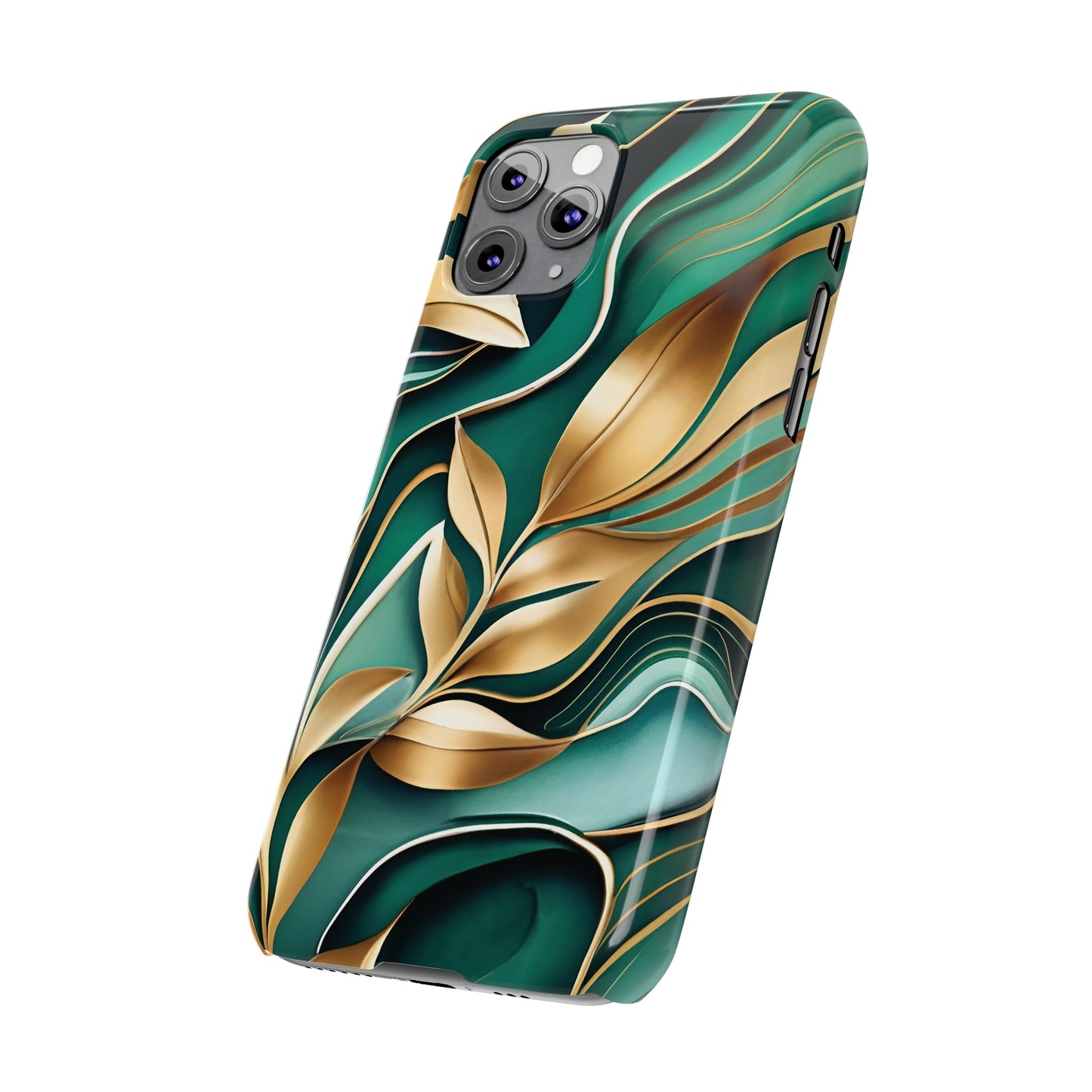 Mystic Leaf Slim Phone Case For I phone