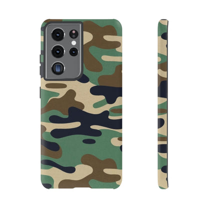 Camouflage Tough Phone Case for I phone, Samsung Galaxy and Google Pixel