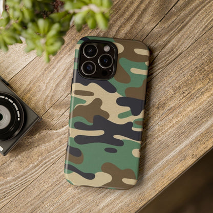 Camouflage Tough Phone Case for I phone, Samsung Galaxy and Google Pixel