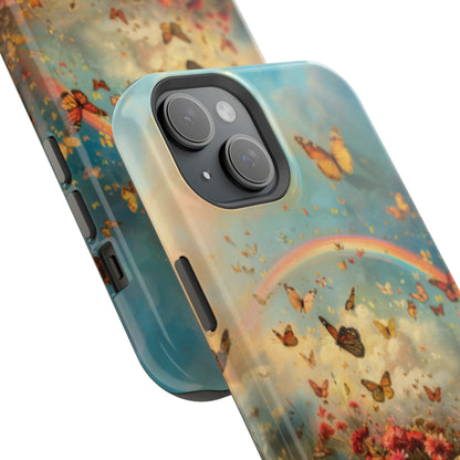 Butterflies & Rainbow MagSafe iphone Case - Ruppy's Creations