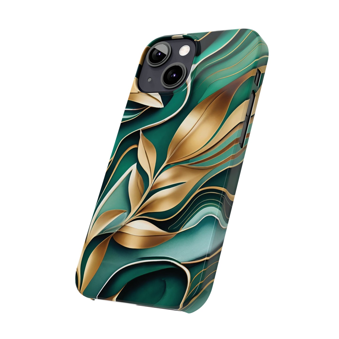 Mystic Leaf Slim Phone Case For I phone