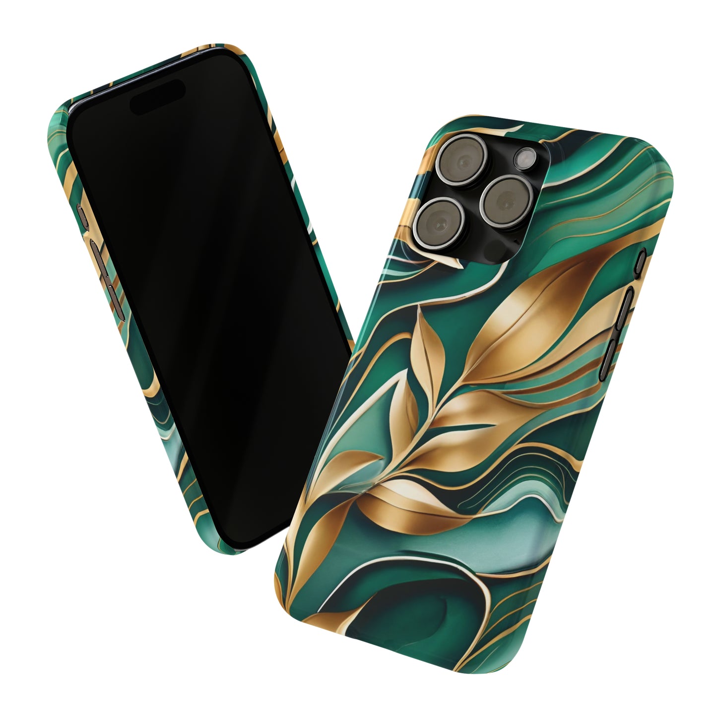 Mystic Leaf Slim Phone Case For I phone