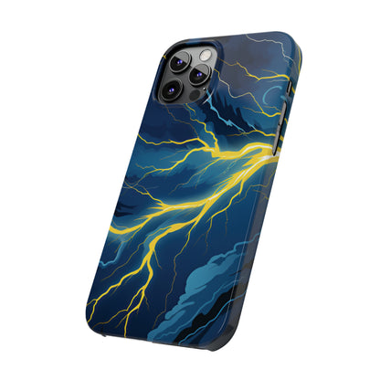 Lightning Strikes Slim Phone Cases