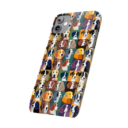 Dog Lovers Print Slim I Phone Case