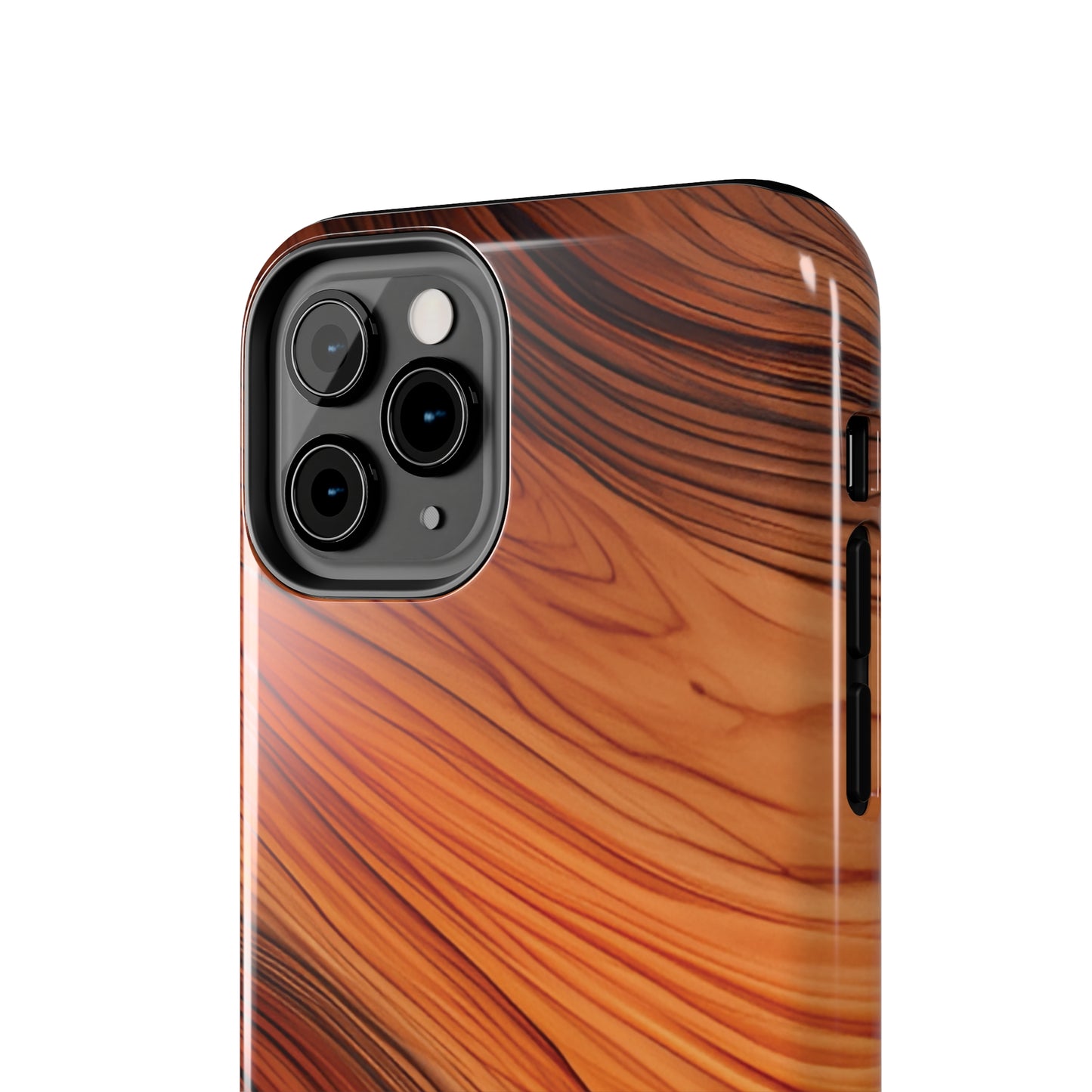 Wood Grain Look Tough Phone Case