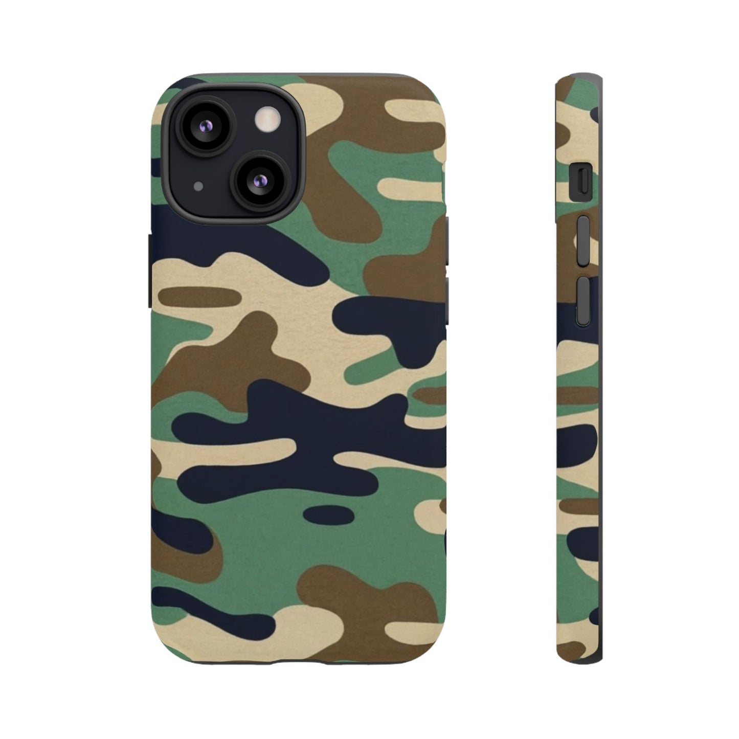 Camouflage Tough Phone Case for I phone, Samsung Galaxy and Google Pixel