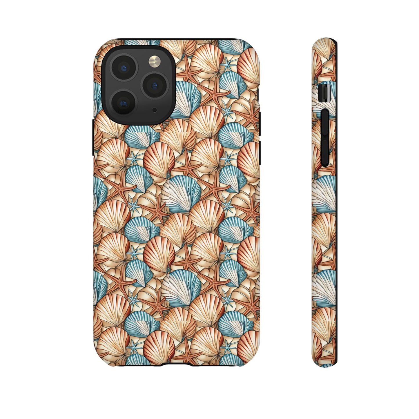 Starfish and Seashells Tough Cell Phone Case - Ruppy's Creations