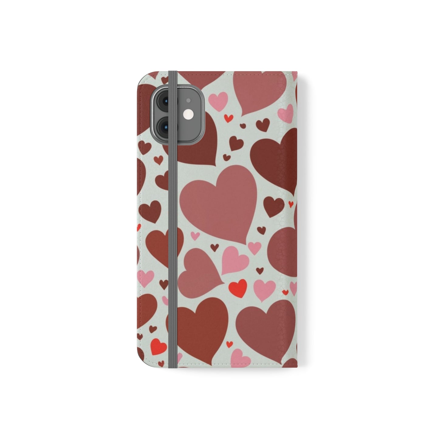 Hearts Folio Phone Case