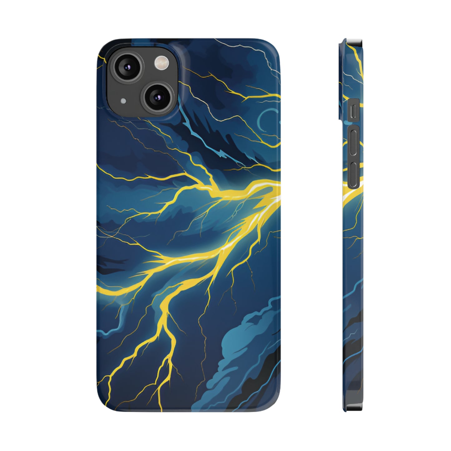 Lightning Strikes Slim Phone Cases