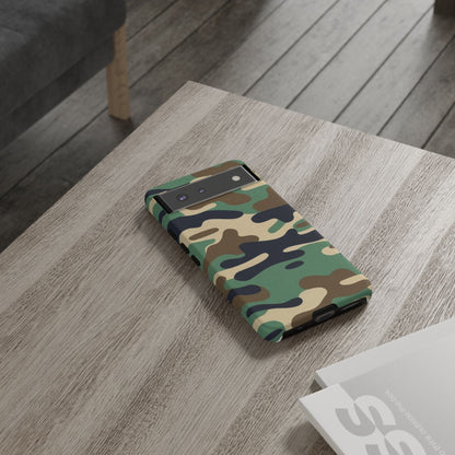 Camouflage Tough Phone Case for I phone, Samsung Galaxy and Google Pixel